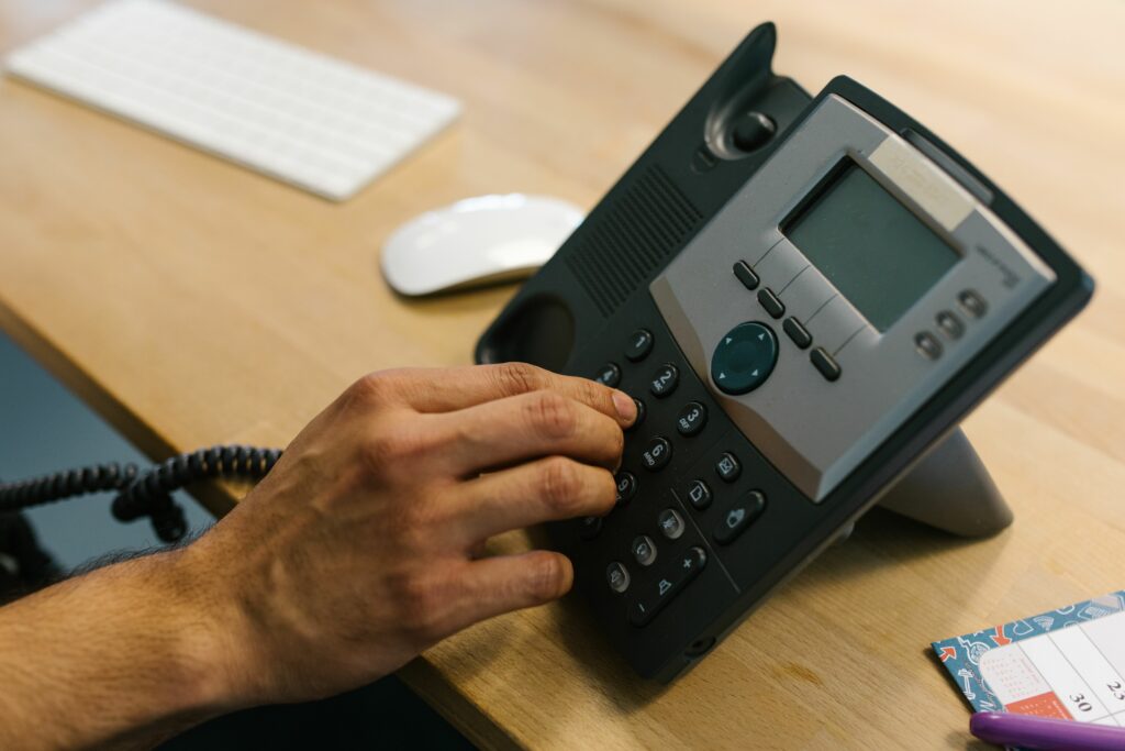 Accueil téléphonique.